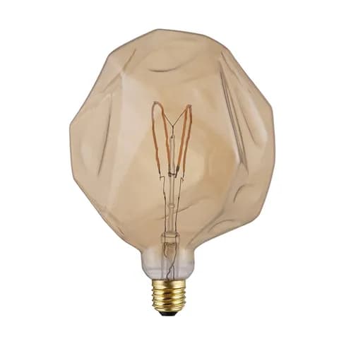 alien Shape Amber Smoke Led Filament Bulb Dimmable 4W E27 Decorate Edison Vintage Led Filament Light Bulb