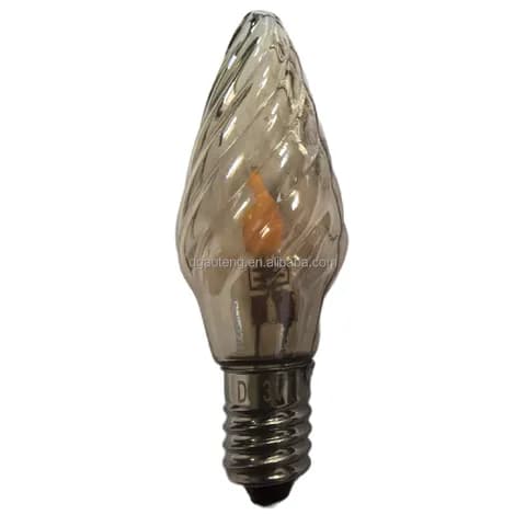 Amber-coloured Universal Christmas Lights, LED Bulbs, Ice-cream-shaped LED Bulbs, Tree-shaped String Lights, Outdoor LED Bulbs