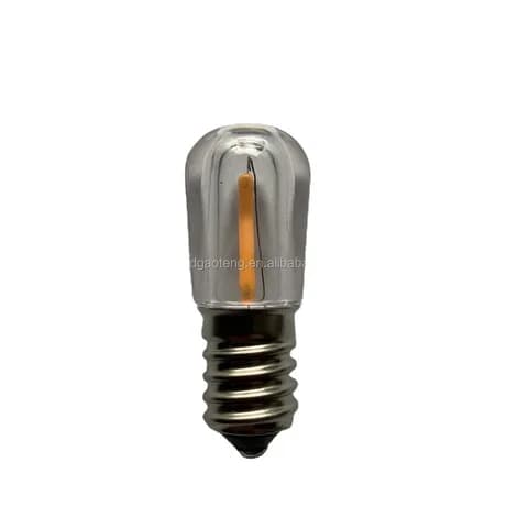 B19 E14 Papaya Shape 3LED Bulb 14V0.2W Outdoor Arch Decorative Bulb Waterproof Light String Replacement Bulb