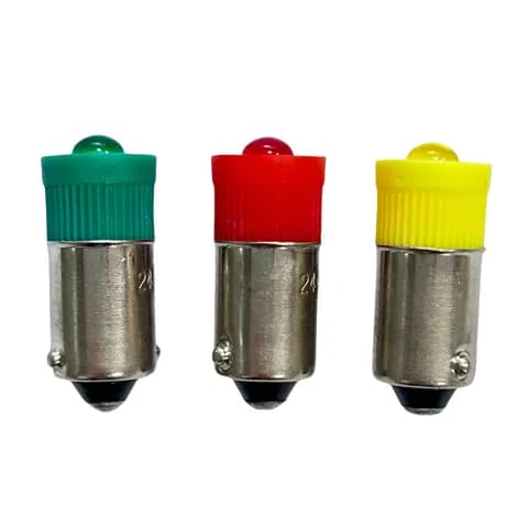BA9S Bayonet Base LED Lamp Bead AC/DC 110-220V Instrument Equipment Button Indicator Red Yellow Blue Green White