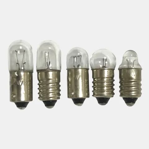 BA9S Bayonet Base E10 Spiral Base Electrical Equipment Button Indicator Light 6.3V3W, 6V3W, 6V0.15A Marine Light