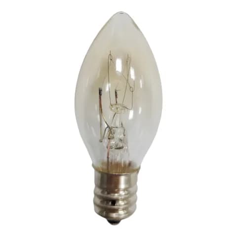 Best Selling C7 E12 E14 5W clear Glass Decoration Incandescent Filament Light Candle Bulb
