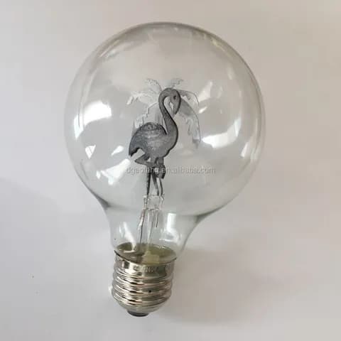 Birds Coconut Tree G80 Flame Light Bulb Party Decorations E26 Base Decorative Lighting Bulb Garden/birthday Decoration