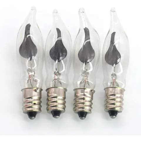C18 Flicker Flame String Light Bulbs 230V2.5W E12 Base Candle Holder Decorative Bulb