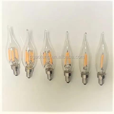 C20 E10S Led Flood Light Bulb Straight Tail Light Bulb LED Candle Light Bulb