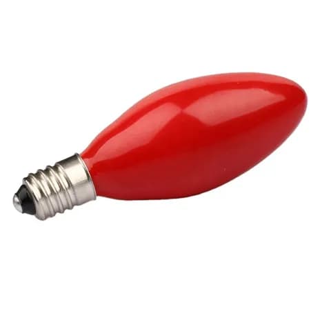 C7 C9 Colored Candle Light Bulb E12 Base 120V 3W Christmas Candle Holder Decorative Light Bulb