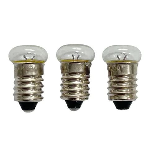 E10 12x20mm Flat Top Bulb 3.5V 200mA 0.2A - Replacement Bulb for Enigma Cipher Machines