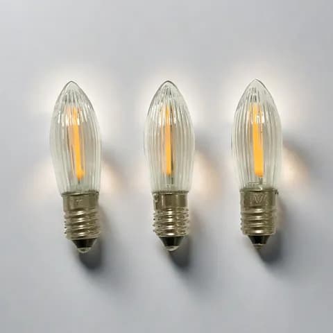 E10 C6 Bridge Light 14-55V 0.2W LED Filament Kleinschaftkerzen Christmas Candle Bridge Light Bulb