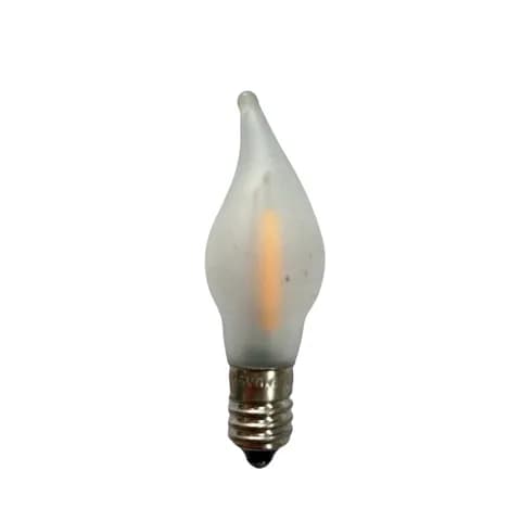 E10 C6 Bridge-type Light Bulb, 8-55V 0.2W LED Filament Bulb with Frosted Casing, Suitable for Chandelier and Bridge Lights.