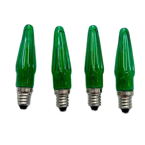 E10 C6 LED Filament Candle Bulb 14V0.2W, 34V0.2W Bridge Bulb for Christmas Candle Arch Fairy Light Bulb