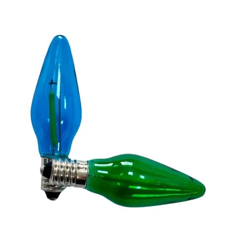 E10 C6 Outdoor Fence Color Light String LED Filament 34V0.2W Christmas Decoration Light