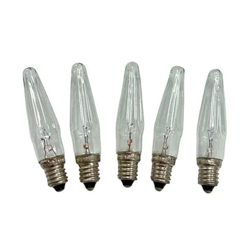 E10 C6 Umbrella Candle Bulb 14V0.1A, 12V3W, 14V3W for Christmas Tree Light String Decoration Outdoor Waterproof fairy Lights