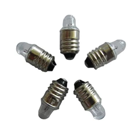 E10 Pen Type Spotlight Bulb 1.1V0.09A / 2.2V0.25A / 2.5V0.3A Mini Medical Flashlight Bulb