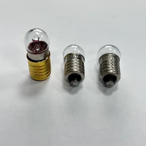 E10 Screw Base G11 Spherical Bulb 2.5V, 3.8V, 4.5V Physics Electrical Experiment Bulb Flashlight Replacement Bulb
