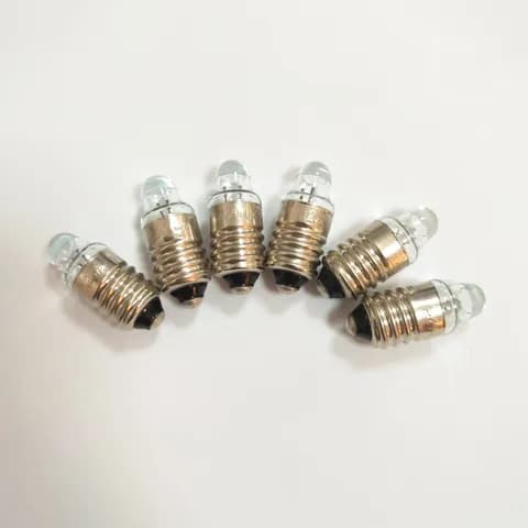 E10 Small Spotlight Flashlight Replacement Bulbs: 2.2V 0.25A, 1.1V 0.09A Medical Lamp Bulbs.