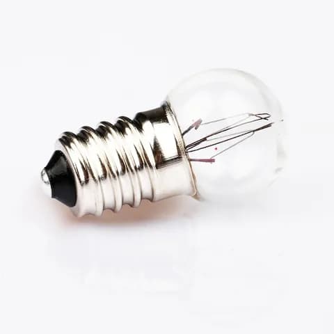 E10 Spiral Base Flashlight Bulb, 1.5V, 2.5V, 3.5V, 4.5V, Suitable for School Physics Teaching.