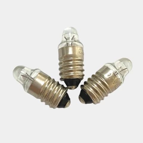 E10 Spiral Base Glass Lens Bulb 2.2V0.25A Medical Flashlight Spotlight Bulb