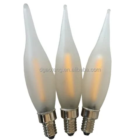 E10s Base LED Filaments Beam Angle 360 220V Dimmable 2.5 Watts 22mm X 88mm Dia LED Bulb