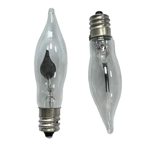 E12 C18 C7 Flashing Flame Light Bulb 230V 2.5W Halloween Candlestick Decoration Light Bulb