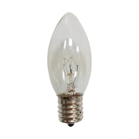 E12 C7 C9 Candle-shaped Incandescent Bulb 120V 7W Night Light Bulb Candle Holder Decorative Bulb