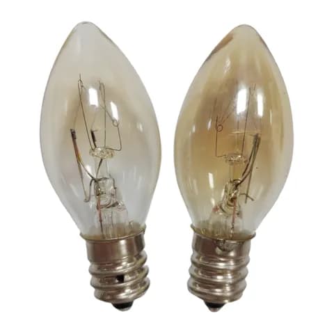 E12 C7 Candlestick Decorative Light Bulb 120V 7W Incandescent Night Light Christmas Decorative Light Bulb