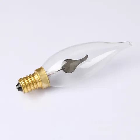 E14 C32 Flickering Flame Bulb 120V 3W Halloween Outdoor Light String Decorative Bulb