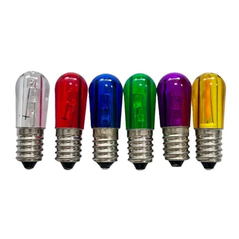 E14 DC14V PVC Papaya Type Colored LED 14V 0.2W 3LED Church Decorative Light Bulb for Art Lighting Fixture Replacement Bulbs.