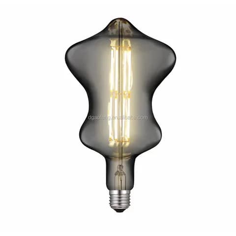 E27 Edison Retro Smoky Gray LED Bulb 220V 3W Irregular Shaped Pendant Light Ceiling Light Decorative Bulb