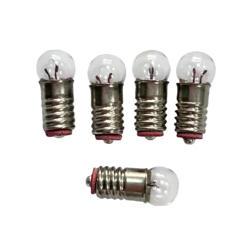 E5.5 Mini Incandescent Bulb 4.5V, 12V, 19V for Use As a Spare Bulb for Train Model Track Lighting.