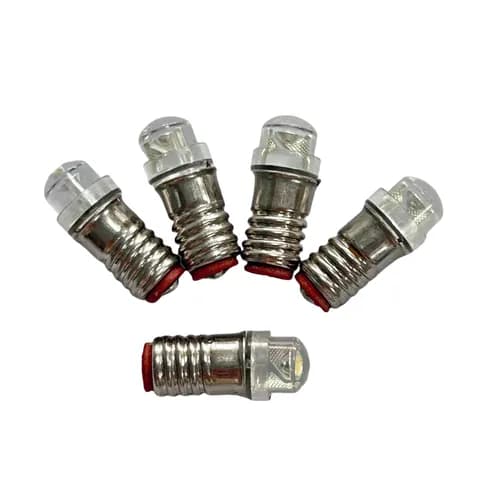 E5.5 LED Threaded Base Warm White Light Bulb 12-22V E501 Suitable for HO TT N Model Railway and Toy House Lighting