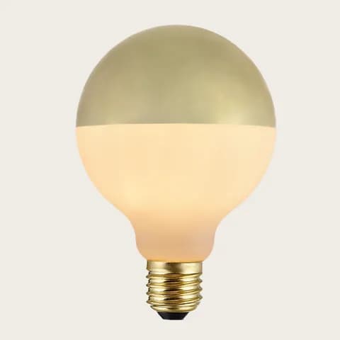 G0 G95 Matte White High End Classical Indoor Table Lamp Decorative 2700K Led Filament Bulb 4W Soft Light