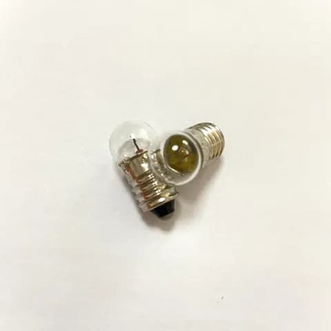 G11X23mm Flashlight Replacement Bulb 2.5V0.3A / 4.8V0.3A / 6.5V0.15A E10 Base Mini Incandescent Bulb