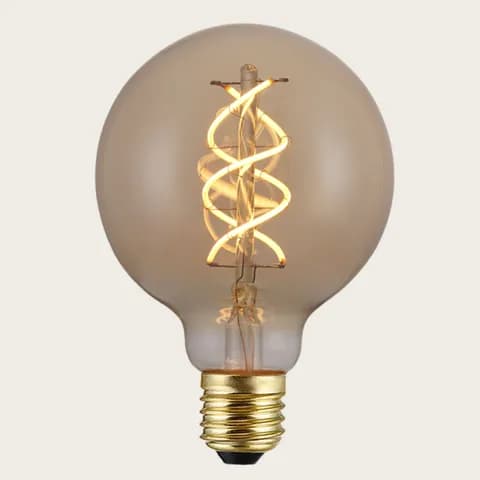 G95 LED Filament Retro Decorative Bulb 2-4W Warm White Edison Spherical Bulb