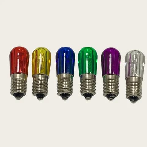 Hot Sale Multicolor LED Waterproof Decorative Light Bulb E14 Papaya Bulb 14V0.18W / 24V0.5WB19 Festive Decorative Bulb