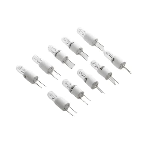 Incandescent Lamp Clear 12V 40mA Round with Domed Top RT-1 3/4 Radial - Bi-Pin