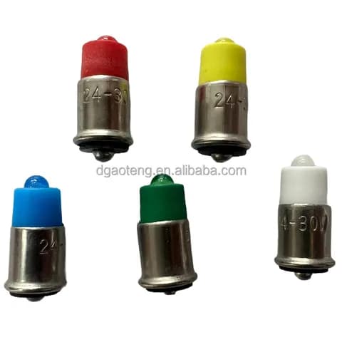 Miniature LED Bulbs MF6 LED Indicator Bulb 28V T1 3/4 Small Flange Base LED Bulb LED Light