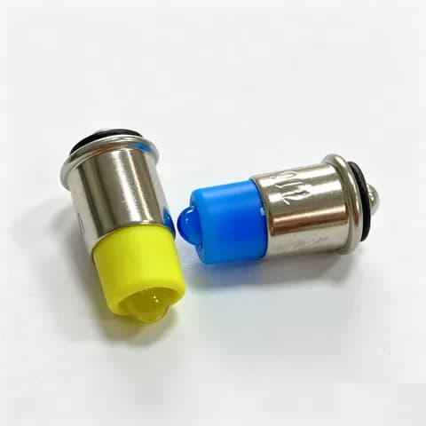 LED Single Lamp Midget Grooved MG T1 3/4 6X16mm 24-28V Control Panel Signal Indicator Bulb