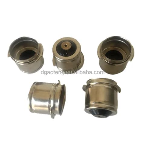 Split Type P28S Lampcap ROHS Brass Nickel Plated P28S Lamp Cap