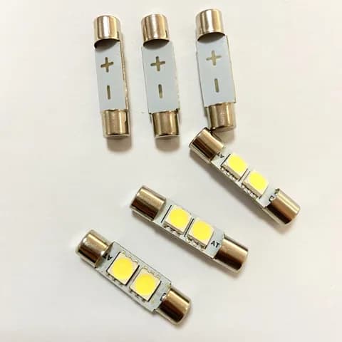 ST6 6X30 Festoon LED Indicator Bulb 12V 2700K Warm White Light Accessory Bulb