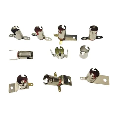 Supply BA9S Straight Plug Bulb Holder Double Wing Light Cube Lamp Screwr Indicator Bulb Lamp Holder Multiple Models