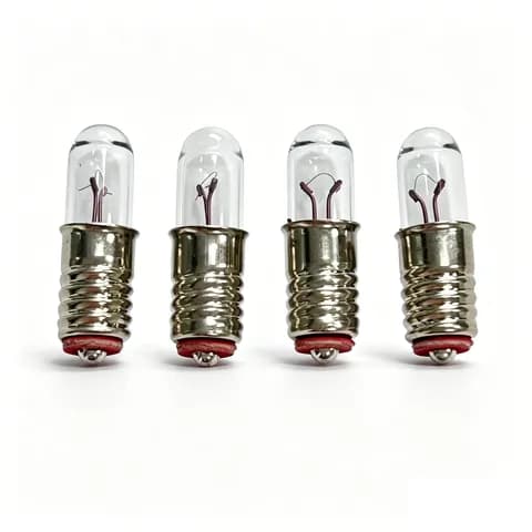 T1 3/4 E5.5 Screw Base 6V 50mA, 12V 80mA Bulb for DIY Toy House Accessories H0/TT Garden Model Lighting