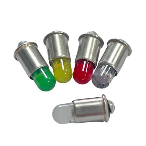 T1 3/4 LED Leuchtmitte MS4 Socket Color Light 12-22V H0/TT/N Model Train Replacement Bulb
