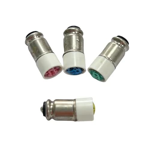 T1 3/4 MG6 LED Lamp Beads Midget Grooved Base AC/DC 28V Instrument Equipment Push Button Signal Replacement Lamp