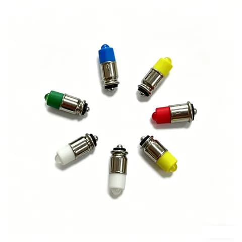 T1 3/4 Midget Flanged MF6 MG6 Miniature LED Switch Button Signal Indicator 24/28V Color