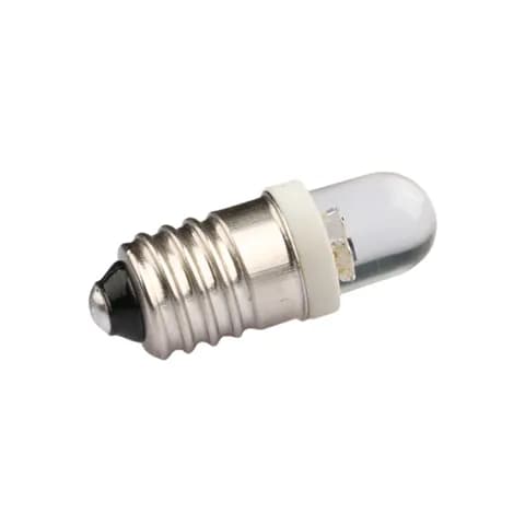 T10x28mm E10 Screw Base DC 4.5V LED Cold White Signal Indicator Bulb