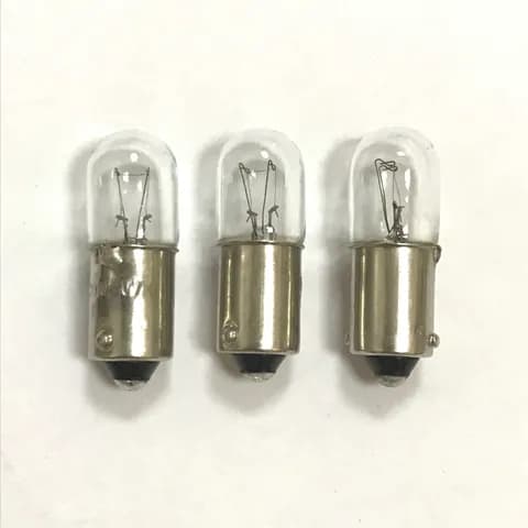 T10X28mm Tubular Indicator Bulb 6V2W, 12V3W, 24V3W BA9S Bayonet Miniature Light Bulb