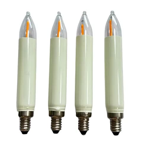 T15 E10 LED Filament Schaftkerze Schaftkerzen LED Kleinschaftkerze 8-55V 0.1-0.2W Ersatzlampe Schwibbogen