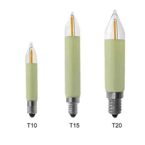 T15 Led Filament Vertical Candle Bulb 16V0.5W Outdoor Light String Decorative Bulb Candle Bridge fairy Bulb