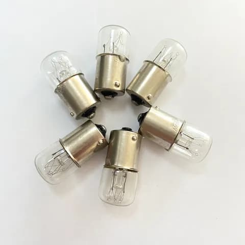 T16 Bulb BA15D Spiral Base Tubular Incandescent Bulb 130V10W Equipment Indicator Bulb