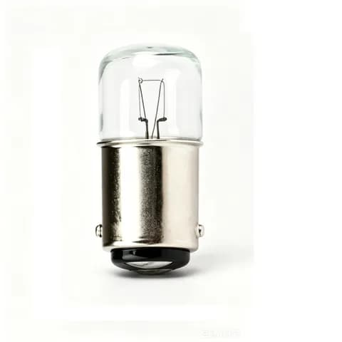 T16x35mm BA15D 24V 5W Miniature Tubular Incandescent Lamp Equipment Indicator Bulb